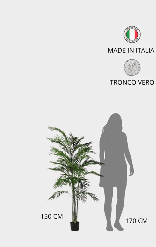 Palma Areca Deluxe Artificiale • Verde • H cm 150